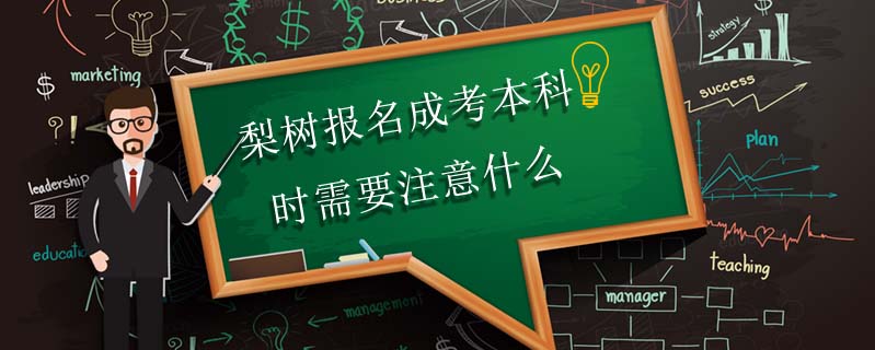 梨樹報(bào)名成考本科時(shí)需要注意什么