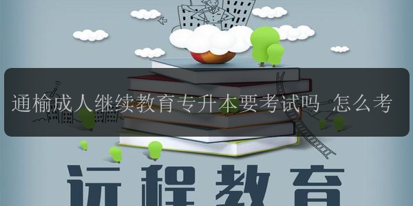 通榆成人繼續(xù)教育專升本要考試嗎 怎么考