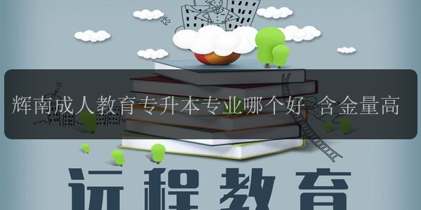 輝南成人教育專升本專業(yè)哪個好 含金量高
