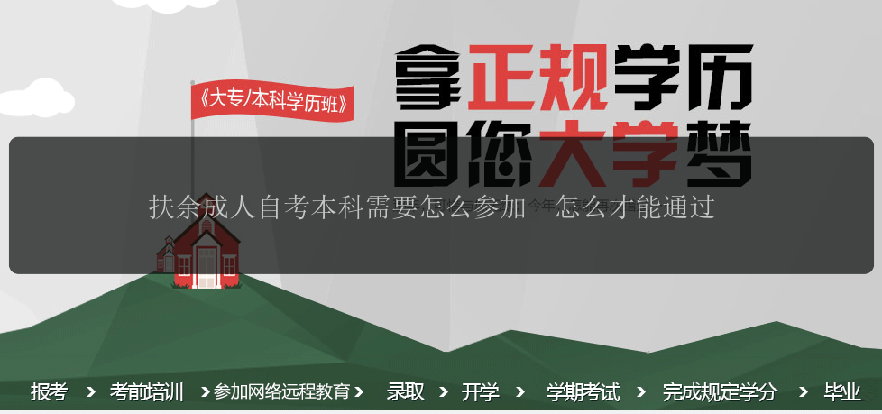 扶余成人自考本科需要怎么參加  怎么才能通過
