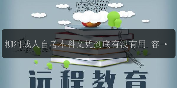 柳河成人自考本科文憑到底有沒(méi)有用 容易考嗎