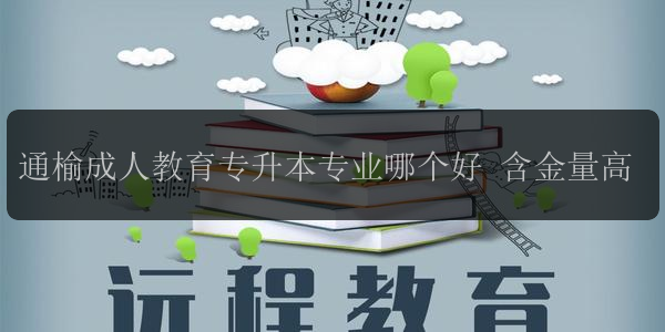 通榆成人教育專升本專業(yè)哪個(gè)好 含金量高
